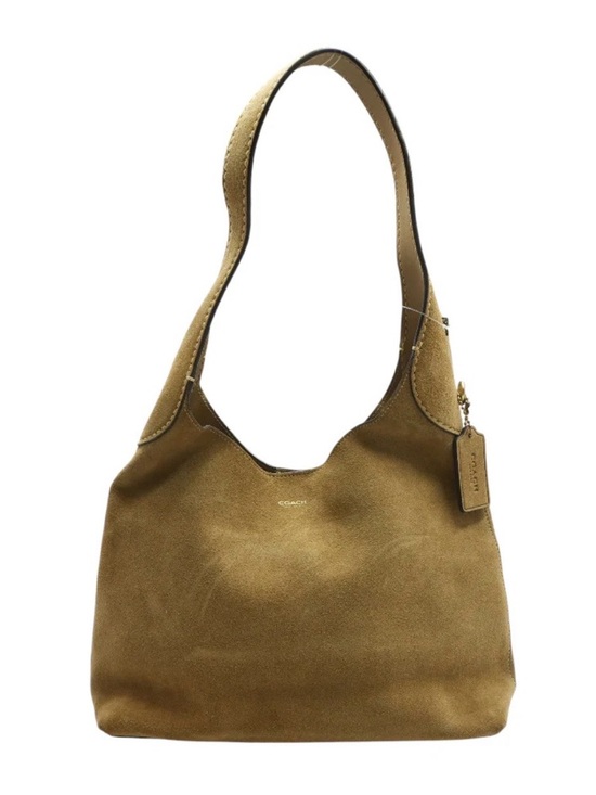 Coach Handbags - Coach Sand Brooklyn Suede Shoulder Hobo Bag